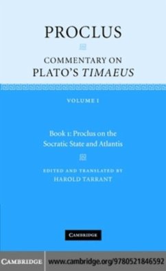 Cover Proclus: Commentary on Plato's Timaeus: Volume 1, Book 1: Proclus on the Socratic State and Atlantis (eBook, PDF)