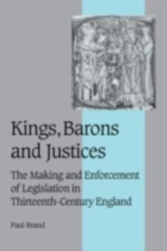 Kings, Barons and Justices (eBook, PDF) - Brand, Paul