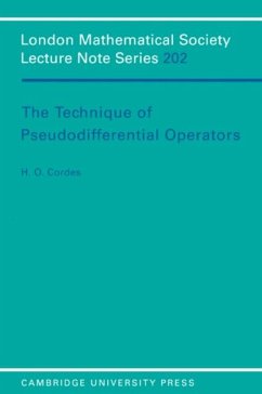 Technique of Pseudodifferential Operators (eBook, PDF) - Cordes, H. O.