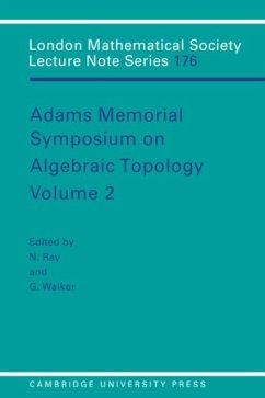 Cover Adams Memorial Symposium on Algebraic Topology: Volume 2 (eBook, PDF)