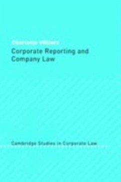 Corporate Reporting and Company Law (eBook, PDF) - Villiers, Charlotte