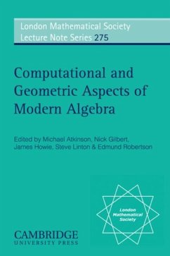 Computational and Geometric Aspects of Modern Algebra (eBook, PDF)