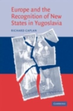 Cover Europe and the Recognition of New States in Yugoslavia (eBook, PDF)