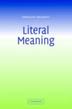 Literal Meaning (eBook, PDF) - Recanati, Francois