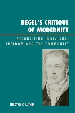Hegel's Critique of Modernity (eBook, ePUB) Cover Hegel's Critique of Modernity (eBook, ePUB)