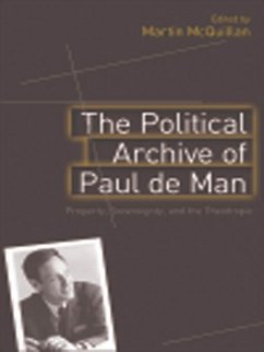 Cover Political Archive of Paul de Man (eBook, PDF)