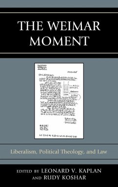 The Weimar Moment (eBook, ePUB) Cover The Weimar Moment (eBook, ePUB)