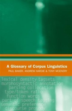 Cover Glossary of Corpus Linguistics (eBook, PDF)