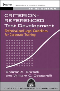 Criterion-referenced Test Development (eBook, PDF) - Shrock, Sharon A.; Coscarelli, William C.