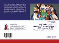 Impact Of Language Maturation On Performance Of Pre-school Children