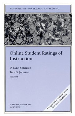 Cover Online Student Ratings of Instruction (eBook, ePUB)