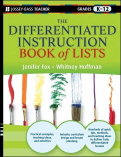 The Differentiated Instruction Book of Lists (eBook, PDF) - Fox, Jenifer; Hoffman, Whitney
