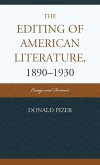 The Editing of American Literature, 1890-1930 (eBook, ePUB)