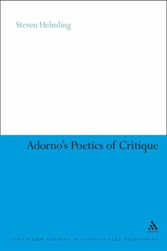 Adorno's Poetics of Critique (eBook, PDF) - Helmling, Steven