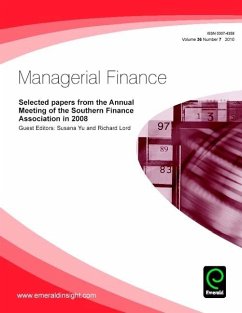 Selected Papers from the Annual Meeting of the Southern Finance Association in 2008 (eBook, PDF)