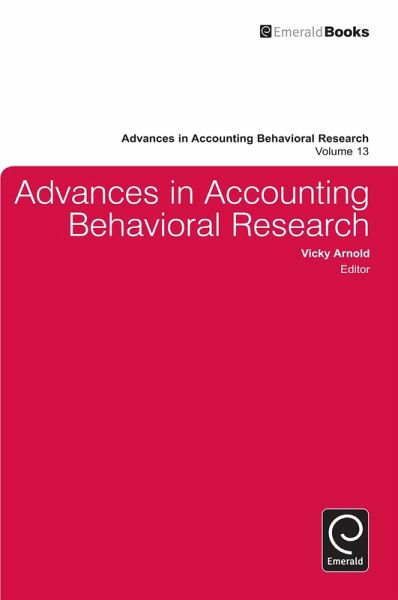 Advances in Accounting Behavioral Research (eBook, PDF) Advances in Accounting Behavioral Research (eBook, PDF)
