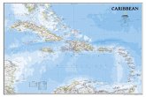 National Geographic Map Caribbean Classic, Planokarte National Geographic Map Caribbean Classic, Planokarte