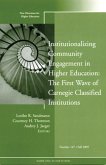 Institutionalizing Community Engagement in Higher Education (eBook, PDF)