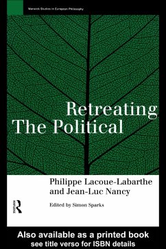 Cover Retreating the Political (eBook, PDF)