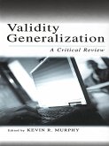 Validity Generalization (eBook, ePUB)