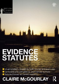 Evidence Statutes 2012-2013 (eBook, PDF) - Cracknell, Douglas; Mcgourlay, Claire; Hall, Matthew