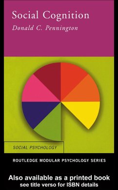 Social Cognition (eBook, PDF) - Pennington, Donald C.