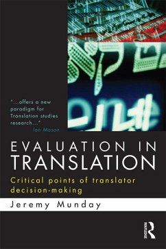 Evaluation in Translation (eBook, ePUB) - Munday, Jeremy