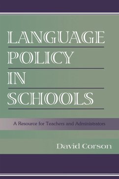 Language Policy in Schools (eBook, ePUB) - Corson, David