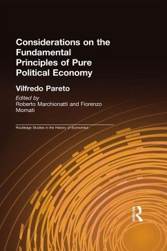 Considerations on the Fundamental Principles of Pure Political Economy (eBook, ePUB) - Pareto, Vilfredo