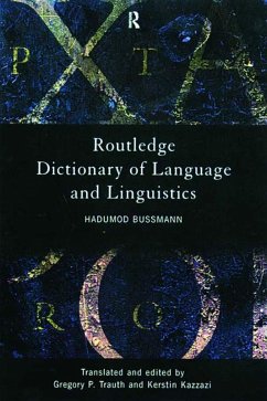 Routledge Dictionary of Language and Linguistics (eBook, PDF) - Bussmann, Hadumod