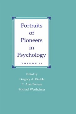 Portraits of Pioneers in Psychology (eBook, ePUB)