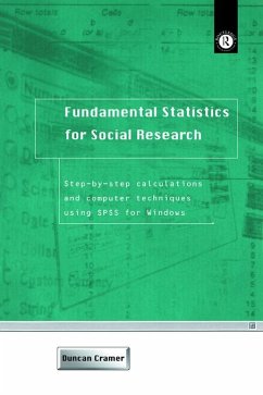 Fundamental Statistics for Social Research (eBook, ePUB) - Cramer, Duncan