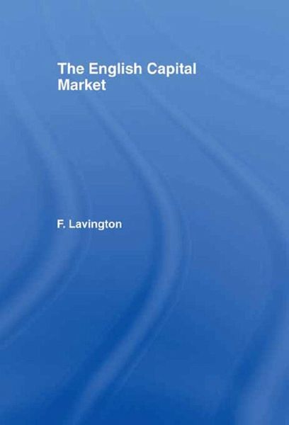 The English Capital Market (eBook, PDF) The English Capital Market (eBook, PDF)