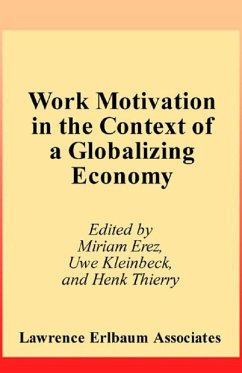Cover Work Motivation in the Context of A Globalizing Economy (eBook, ePUB)