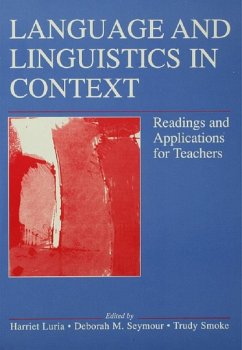 Language and Linguistics in Context (eBook, ePUB)