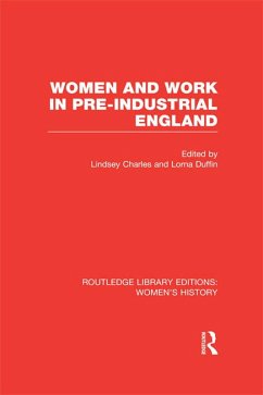 Women and Work in Pre-industrial England (eBook, ePUB)