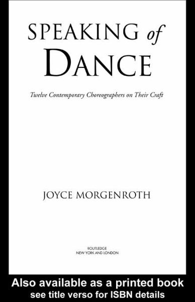 Speaking of Dance (eBook, PDF) Speaking of Dance (eBook, PDF)
