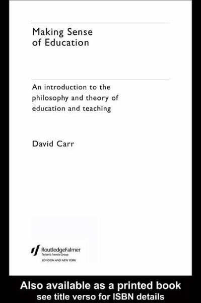 Making Sense of Education (eBook, PDF)