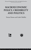Macroeconomic Policy, Credibility and Politics (eBook, ePUB)