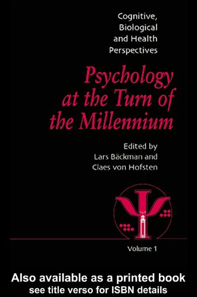Psychology at the Turn of the Millennium, Volume 1 (eBook, PDF) Psychology at the Turn of the Millennium, Volume 1 (eBook, PDF)