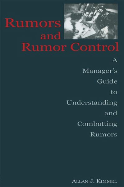 Rumors and Rumor Control (eBook, ePUB)