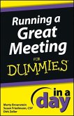 Running a Great Meeting In a Day For Dummies (eBook, ePUB)