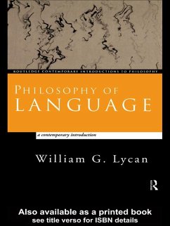 Philosophy of Language (eBook, ePUB) - Lycan, William G.