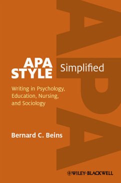 APA Style Simplified (eBook, PDF) - Beins, Bernard C.