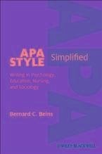 APA Style Simplified (eBook, PDF) - Beins, Bernard C.