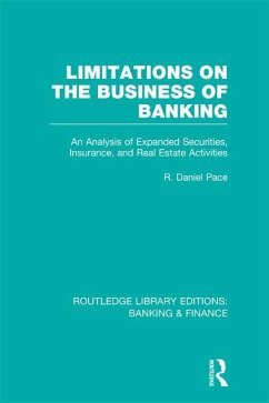 Cover Limitations on the Business of Banking (RLE Banking & Finance) (eBook, PDF)