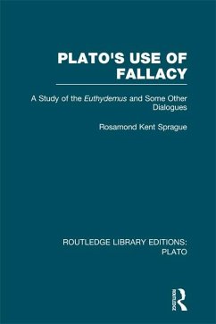 Cover Plato's Use of Fallacy (RLE: Plato) (eBook, PDF)