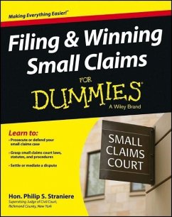 Filing and Winning Small Claims For Dummies (eBook, ePUB) - Straniere, Philip