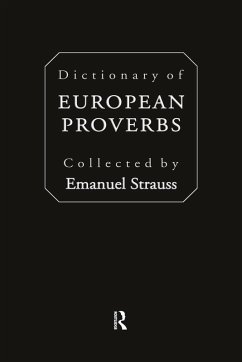 Dictionary of European Proverbs (eBook, PDF) - Strauss, Emanuel