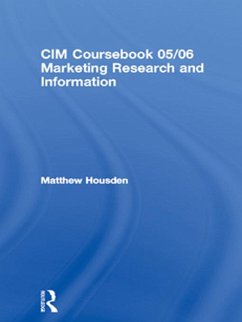 Cover CIM Coursebook 05/06 Marketing Research and Information (eBook, PDF)